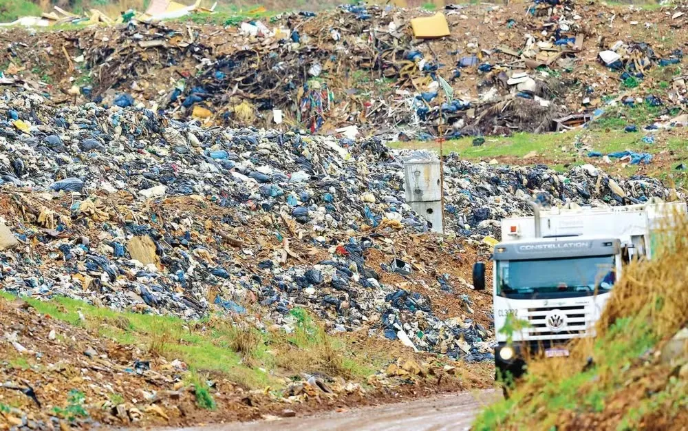 O aterro sanitário de Goiânia. / Reprodução: Wildes Barbosa/ O Popular 