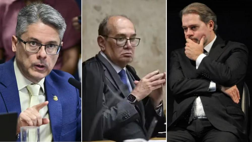 Alessandro Vieira, Gilmar Mendes e Dias Toffoli/ Foto: Reprodução 