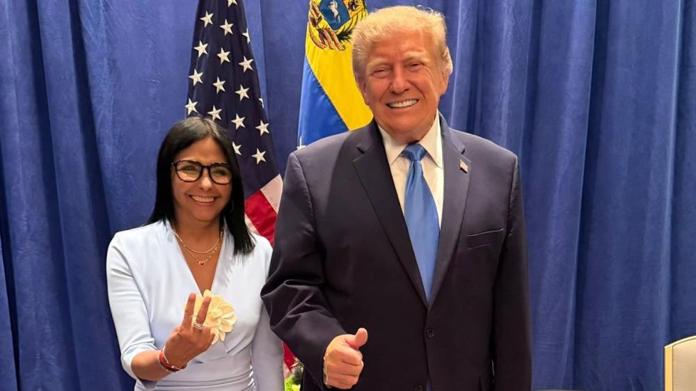 Trump e Delcy se reúnem pela primeira vez após captura de Maduro
